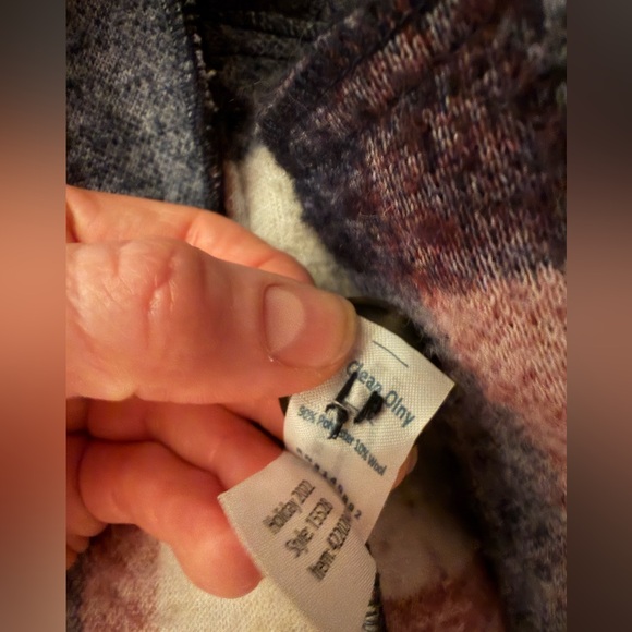 MARINE LAYER Cozy Plaid Shacket Jacket - Blue & Cream - Picture 7 of 7